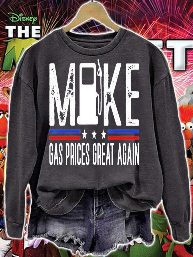 Make Gas Prices Great Again Gas Pump Anti Biden T-Shirt sweatshirt