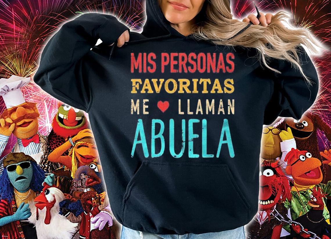 Mis Personas Favoritas Me Llaman Abuela Vintage Retro Shirt