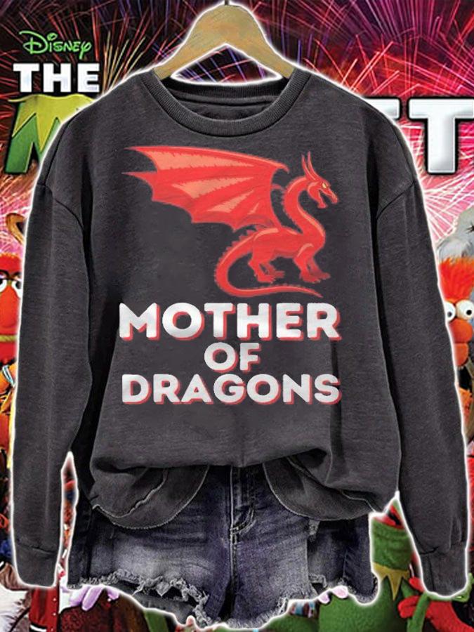 Mother Of Dragons Funny Mothers Day Mom & Dragon Lover Shirt sweatshirt