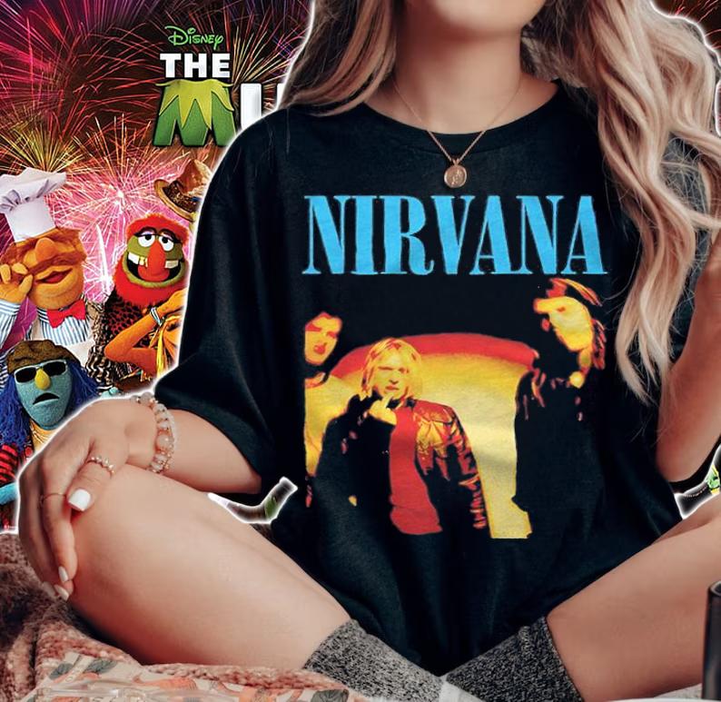 Nirvana dim light portrait T-shirt woman shirt