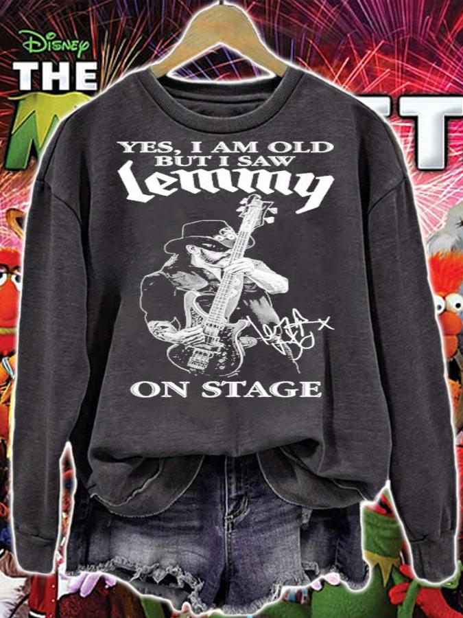 Official Yes I Am Old But I Saw Lemmy On Stage Signatures Shirt sweatshirt