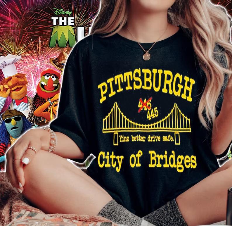 Pittsburgh City Of Bridges T-Shirt woman shirt