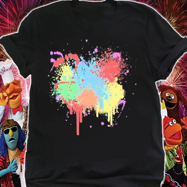 Pretty Pastel Paint Splatter Painting Art T-Shirt shirt