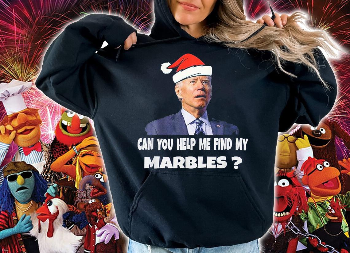 Santa Biden CAN YOU HELP ME FIND MY MARBLES Ugly T-Shirt