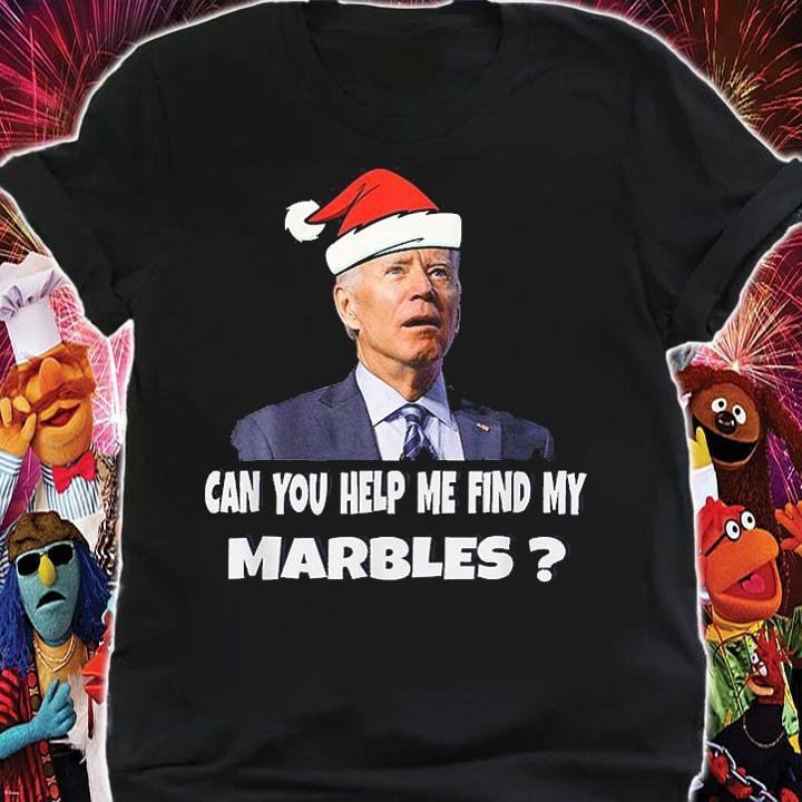 Santa Biden CAN YOU HELP ME FIND MY MARBLES Ugly T-Shirt