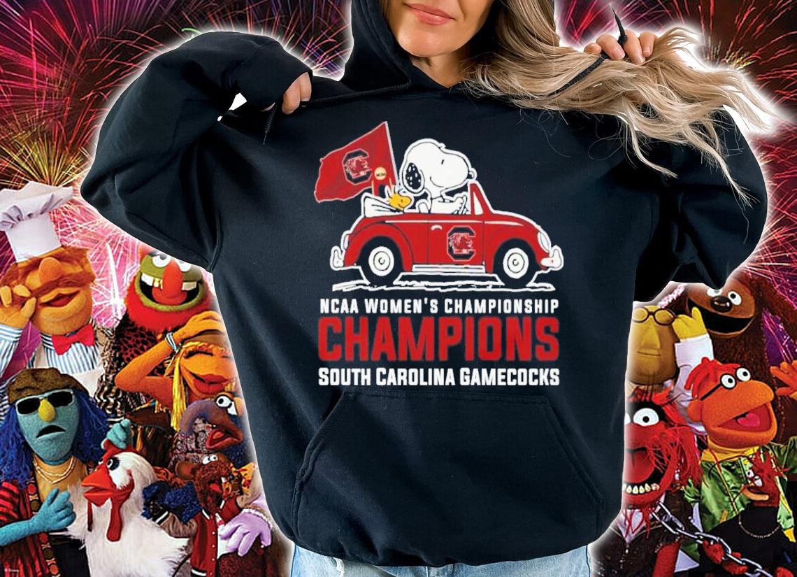 Snoopy And Woodstock South Carolina Gamecocks NCAA Women's Championship Champions Shirt