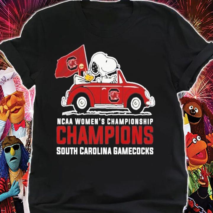 Snoopy And Woodstock South Carolina Gamecocks NCAA Women's Championship Champions Shirt