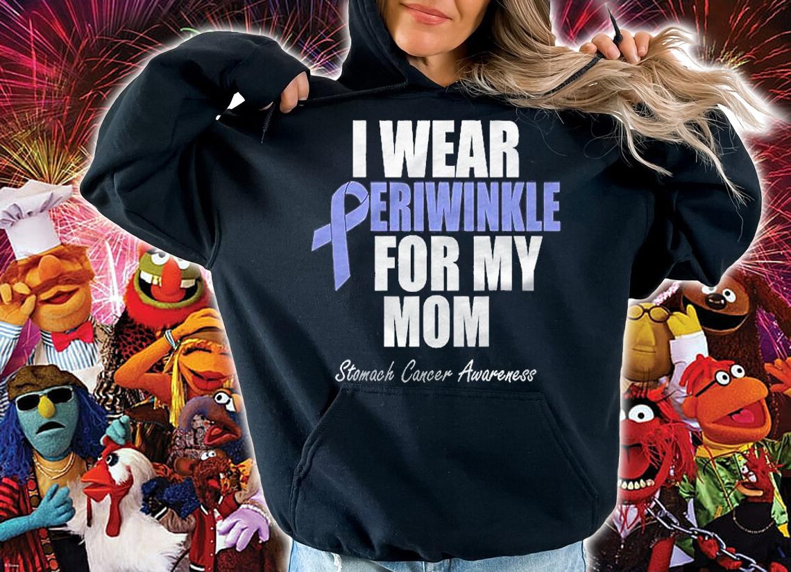 Stomach Cancer Awareness I Wear Periwinkle For My Mom Shirt