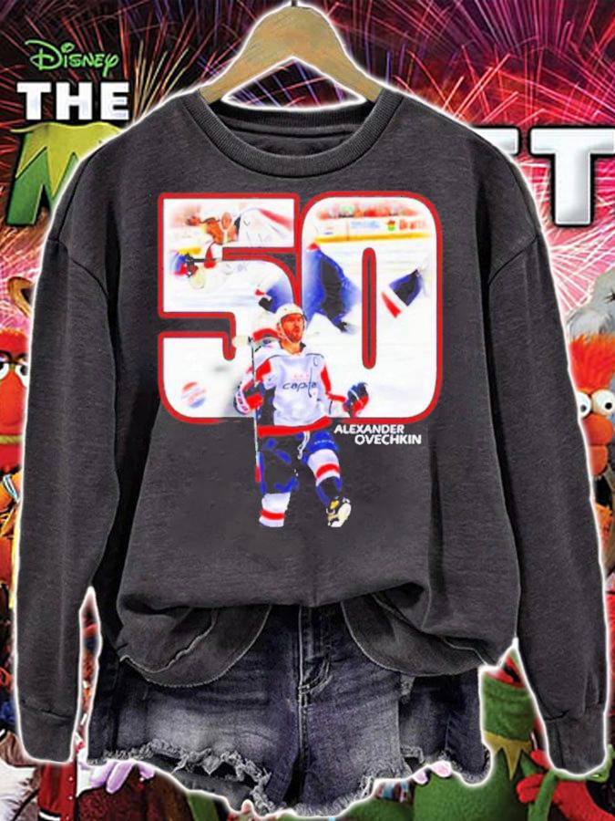 The NINTH 50 Goal Season For Alex Ovechkin Shirt sweatshirt