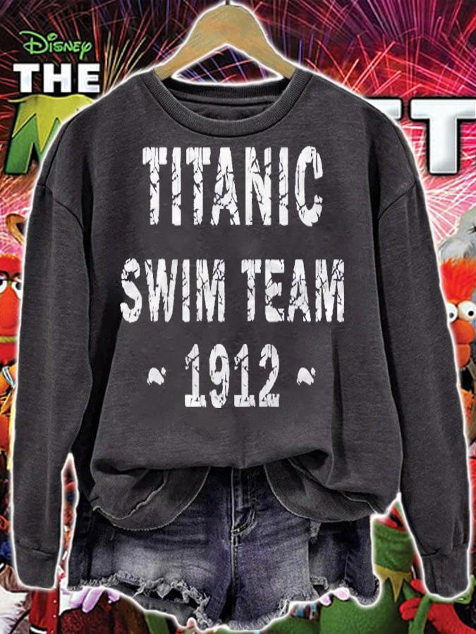 Titanic Swim Team Sports Nautical Cruise Humor Shirt sweatshirt