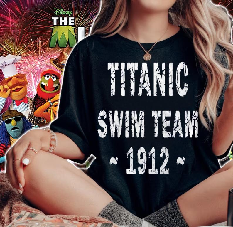 Titanic Swim Team Sports Nautical Cruise Humor Shirt woman shirt