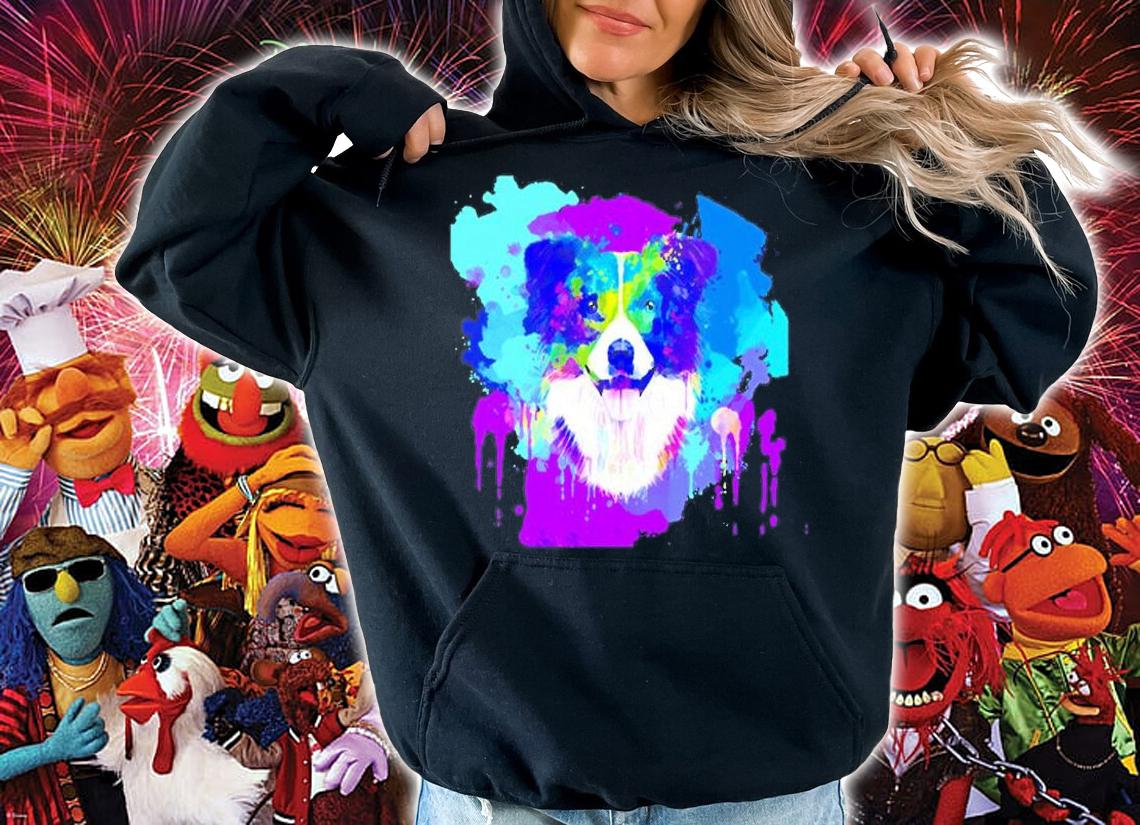 Watercolor Border Collie T-Shirt hoodie