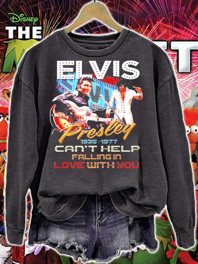 Elvis Presley 1935 1977 Cant Help Falling In Love With You Signature t-shirt sweatshirt