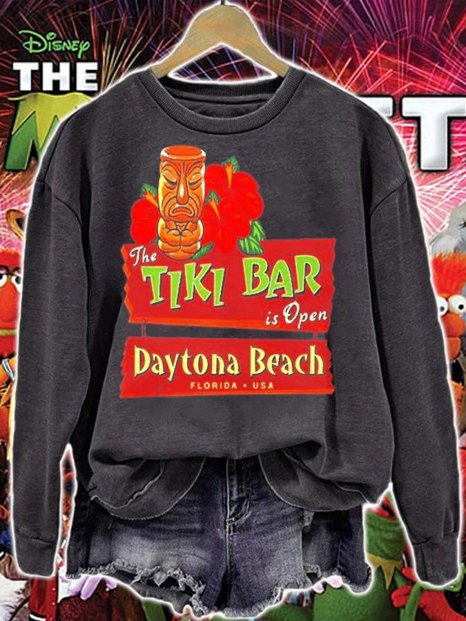 Daytona Beach Florida Tiki Bar Souvenir T-Shirt sweatshirt