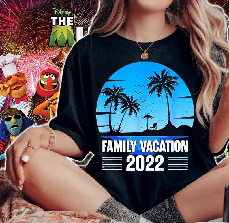 Family Matching 2022 Summer Ocean Tropical Beach Vacation T-Shirt