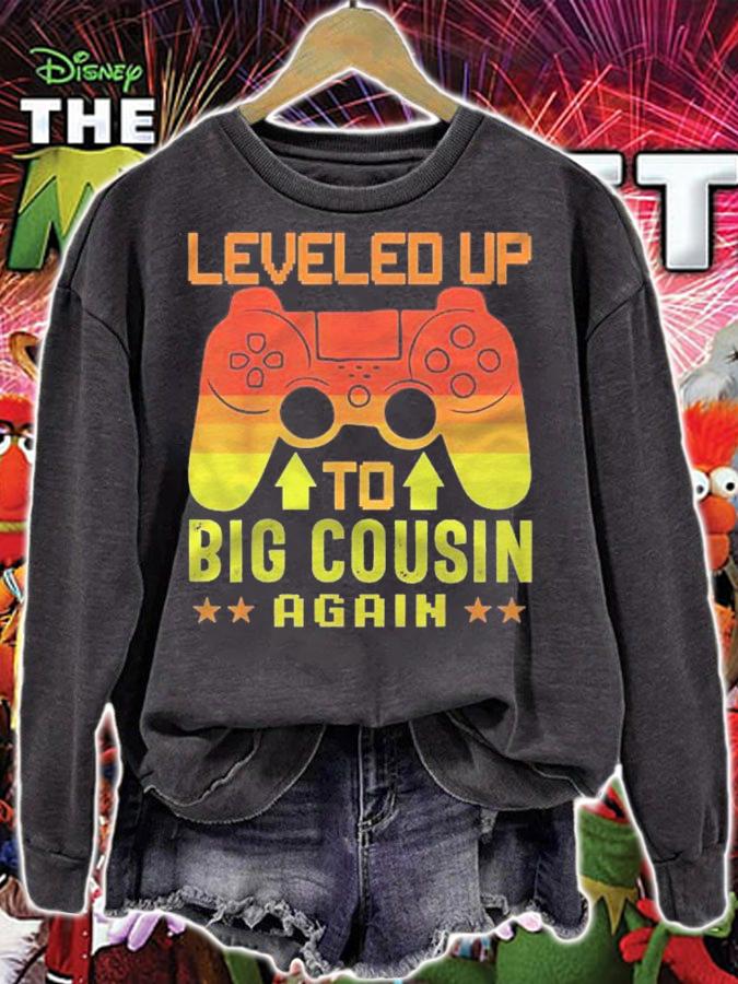 Funny Leveled Up To Cousin Again Promoted To Cousin Again Shirt