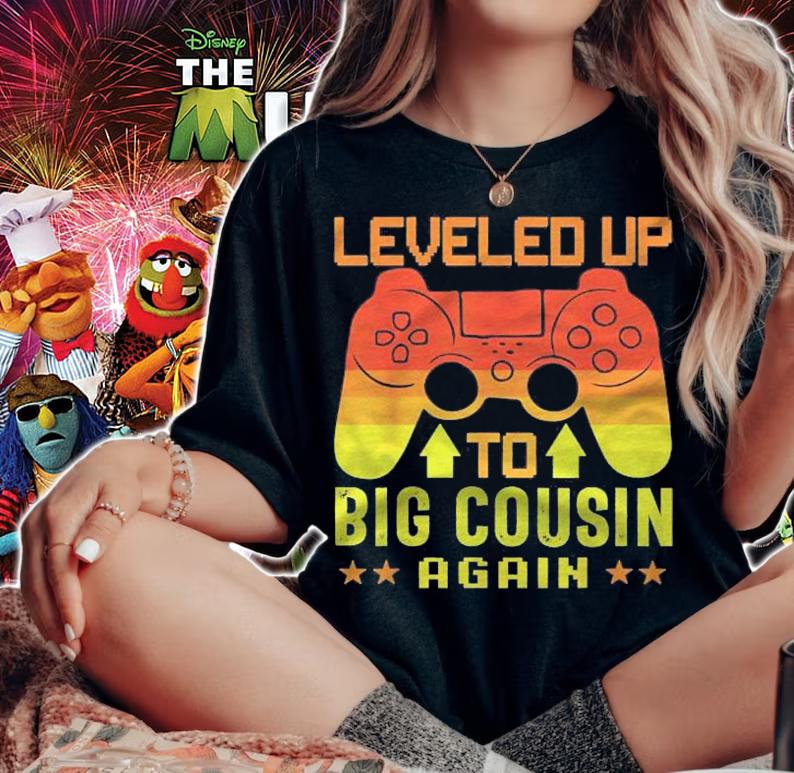 Funny Leveled Up To Cousin Again Promoted To Cousin Again Shirt
