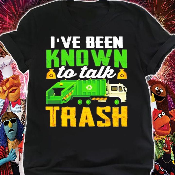 Talk Trash Garbage Truck For Sanitation Worker T-Shirt shirt