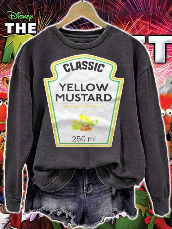 Yellow Mustard Costume Matching Couples Groups Condiments Shirt