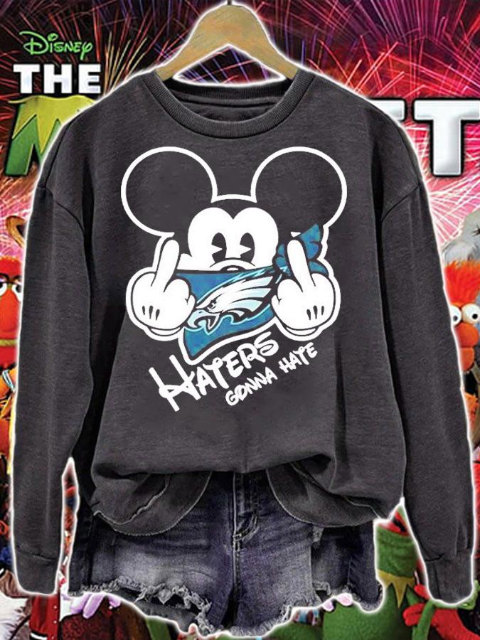Philadelphia Eagles Haters Gonna Hate Mickey Mouse T-Shirt sweatshirt