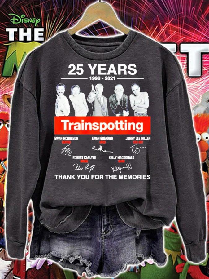 25 years 1996-2021 Trainspotting signatures t-shirt sweatshirt