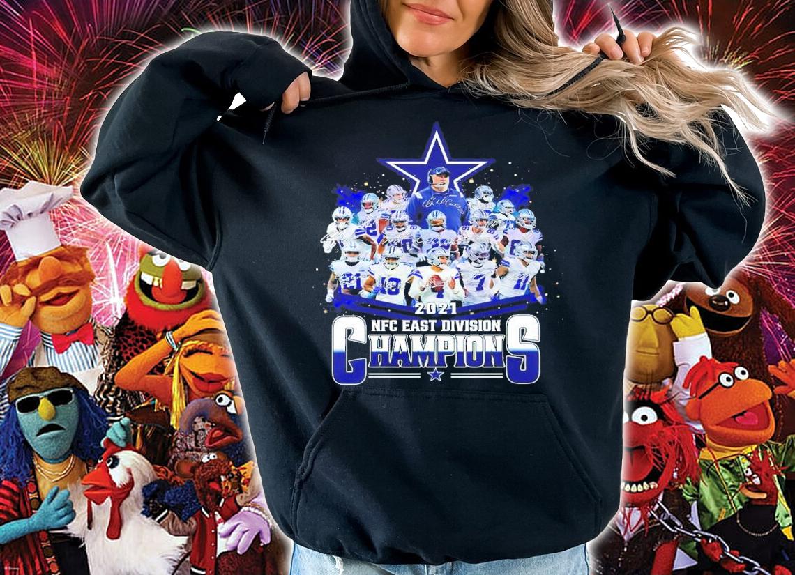 Dallas Cowboys NFC East Division Champions 2021 Signatures Shirt hoodie