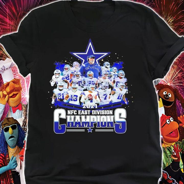 Dallas Cowboys NFC East Division Champions 2021 Signatures Shirt shirt
