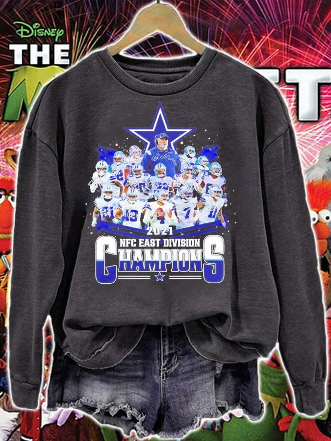 Dallas Cowboys NFC East Division Champions 2021 Signatures Shirt sweatshirt