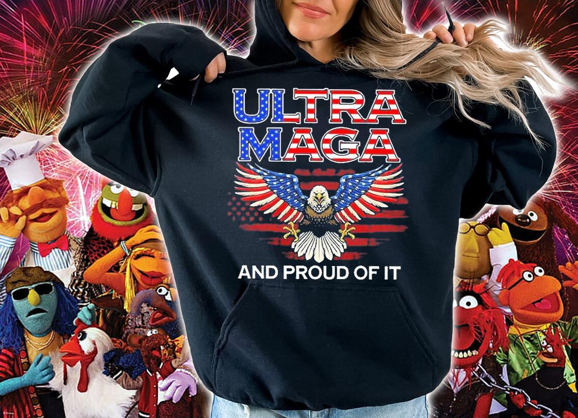Eagle Usa Flag Ultra Maga And Proud Of It 2022 T-Shirt hoodie