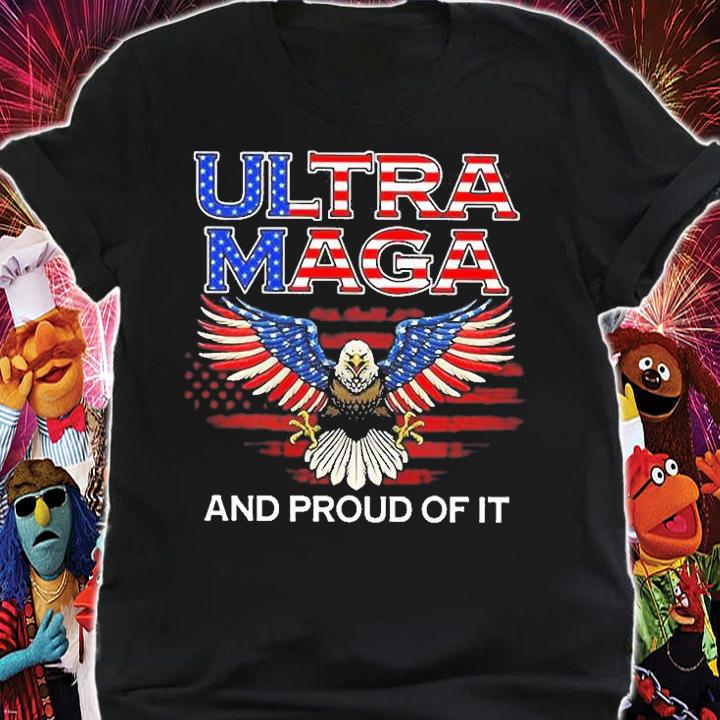 Eagle Usa Flag Ultra Maga And Proud Of It 2022 T-Shirt shirt