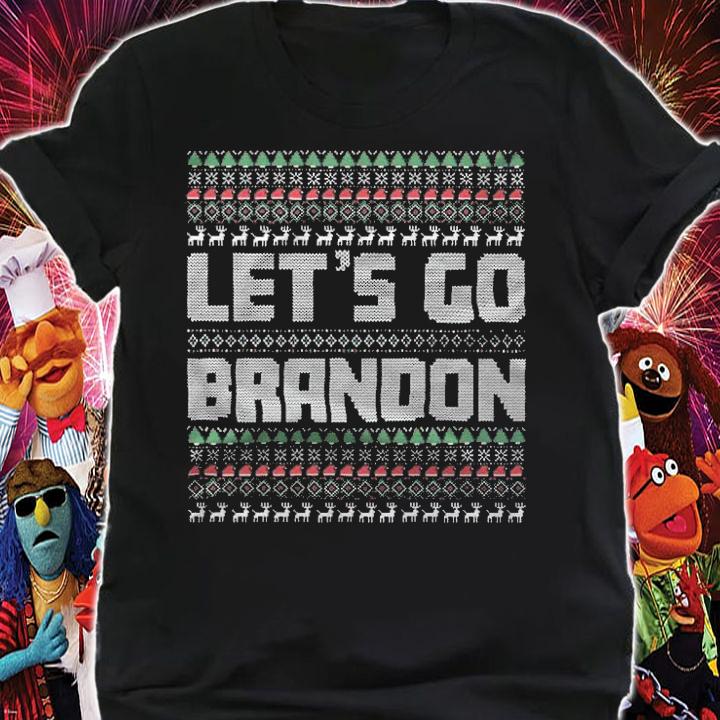 F Joe Biden let's Go Brandon Biden Liberal Ugly Christmas 2021 Anti Biden T-Shirt shirt