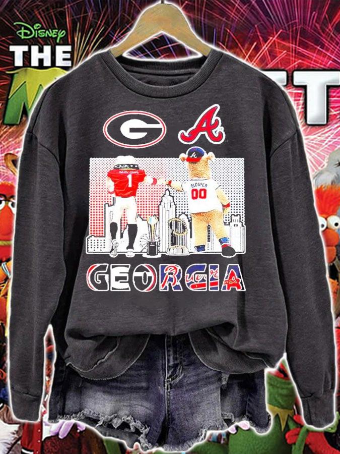Georgia Hairy Dawg And Blooper T-Shirt sweatshirt