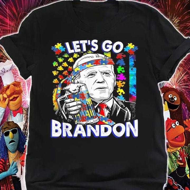 Let's Go Brandon Biden Autism Awareness Month T-Sht t-shirt shirt