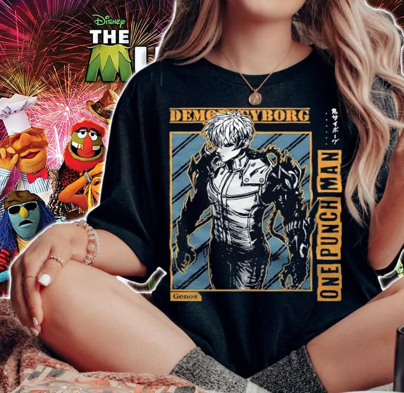 One Punch Man Genos Demon Cyborg T-shirt