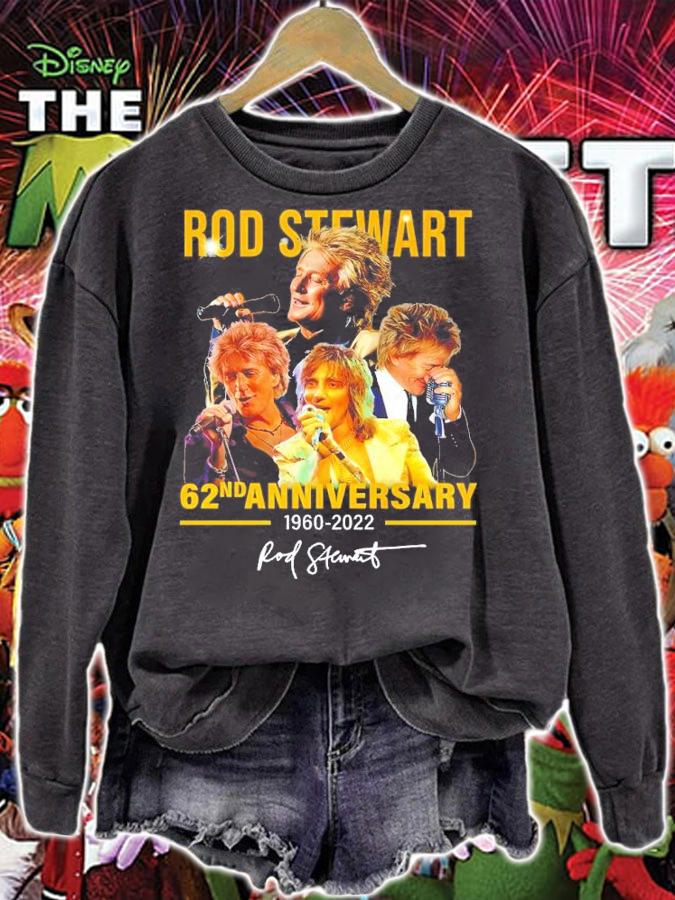 Rod Stewart 62nd anniversary 1960-2022 signature shirt sweatshirt