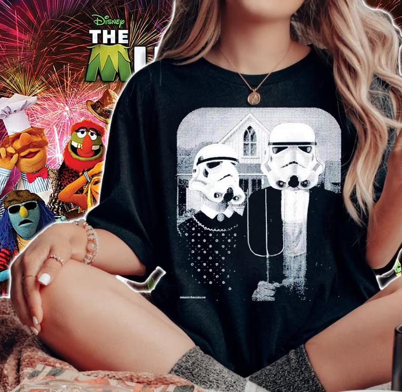 Star Wars Stormtrooper American Gothic Shirt woman shirt