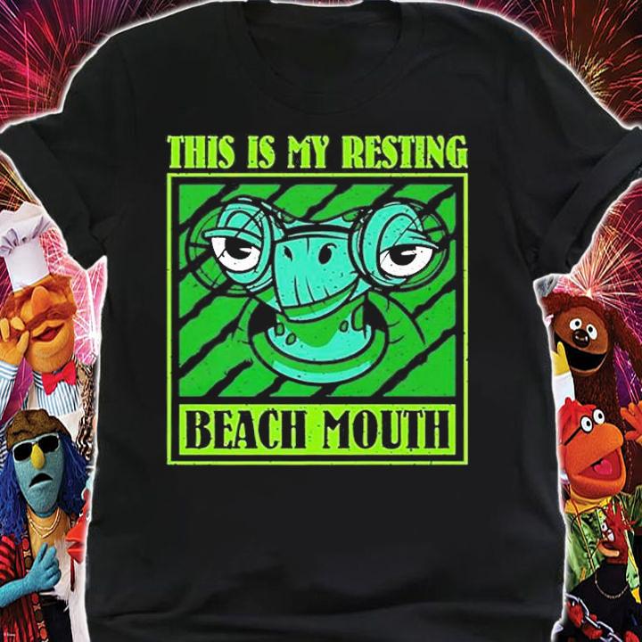 This Is My Resting Beach Mouth Sea Turtle T-Shirt shirt