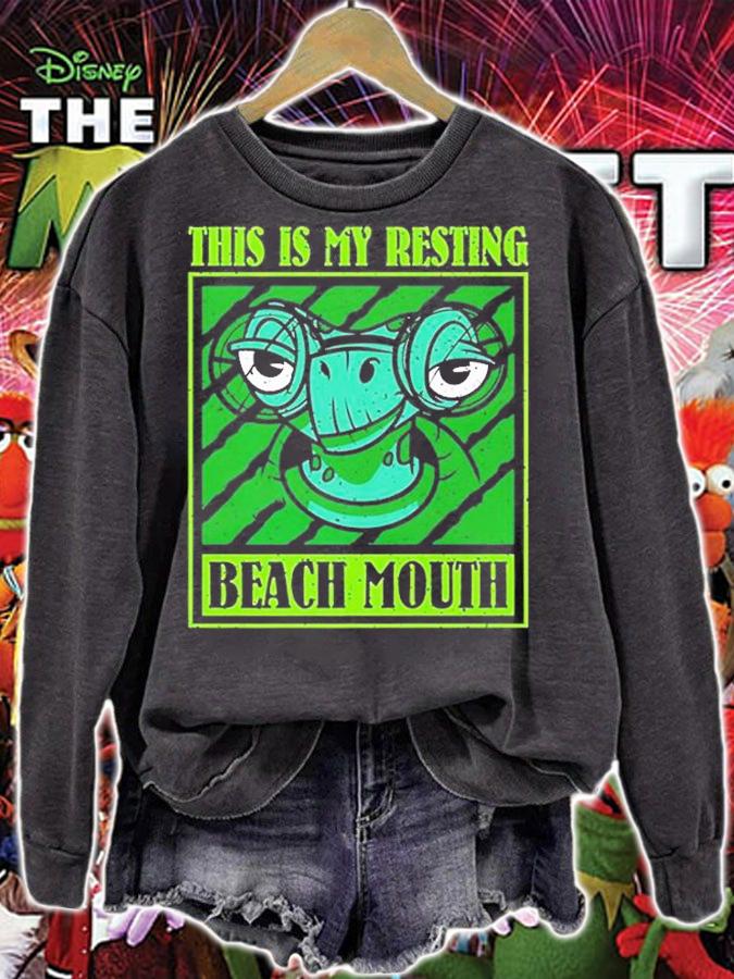 This Is My Resting Beach Mouth Sea Turtle T-Shirt sweatshirt