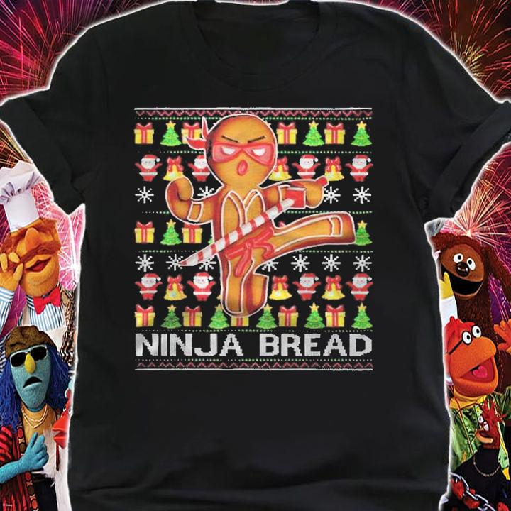 Ugly Ninja bread gingerbread baking lovers Christmas T-shirt shirt