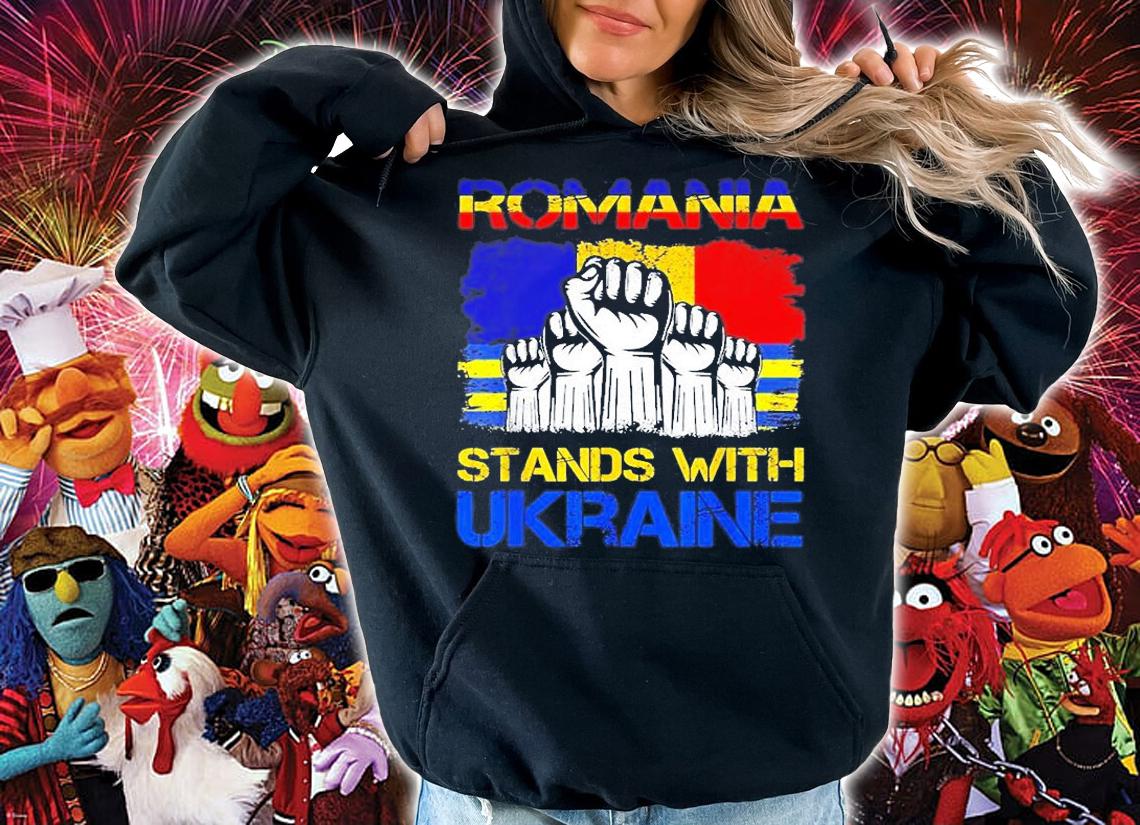 Ukraine Ukrainian Flag Ukraine And Romania Flag T-Shirt