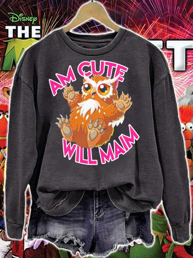 Xerjester Threadless Am Cute Will Maim Owlbear Cub Shirt