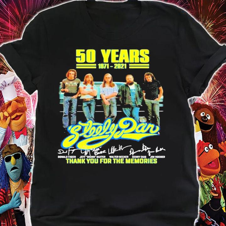 50 years 1971-2021 Steely Dan signatures shirt shirt
