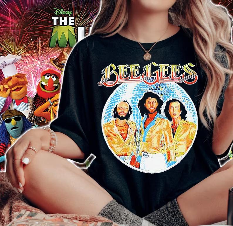 Bee Gees Disco Ball T-shirt woman shirt
