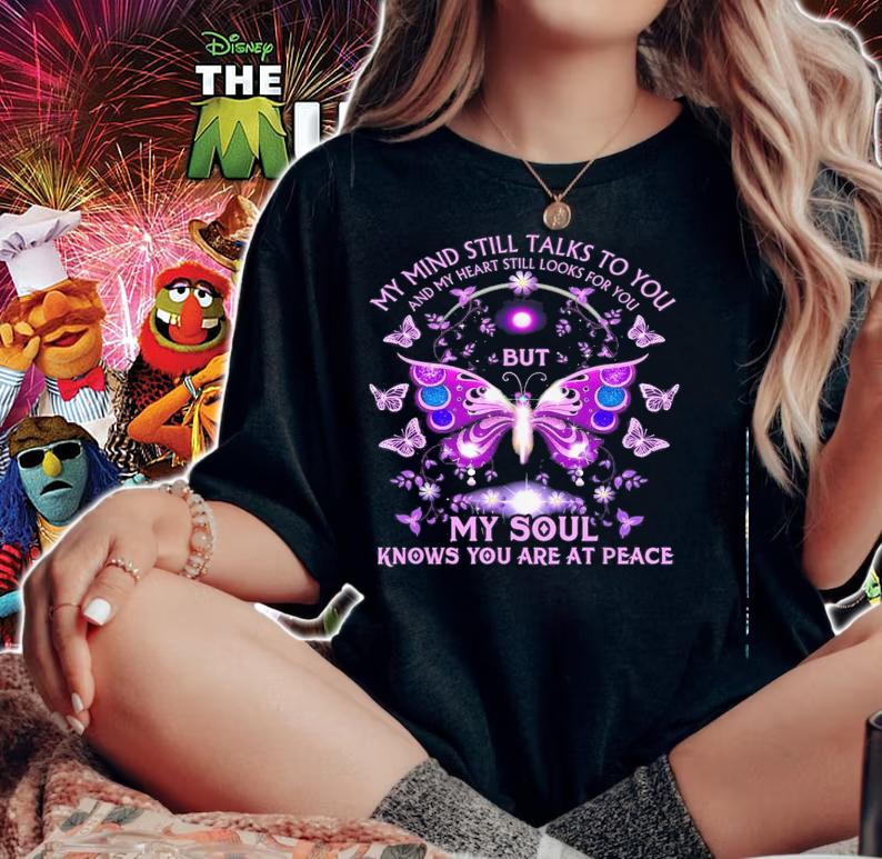 Butterfly Mind Still Talks Heart Still Looks Shirt.Jpg woman shirt