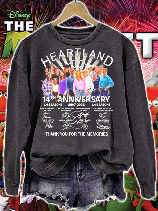 Heartland 14th anniversary 14 seasons 2007-2021 14 seasons t-shirt sweatshirt