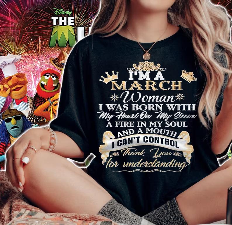 Im A March Woman Fitted Shirt woman shirt