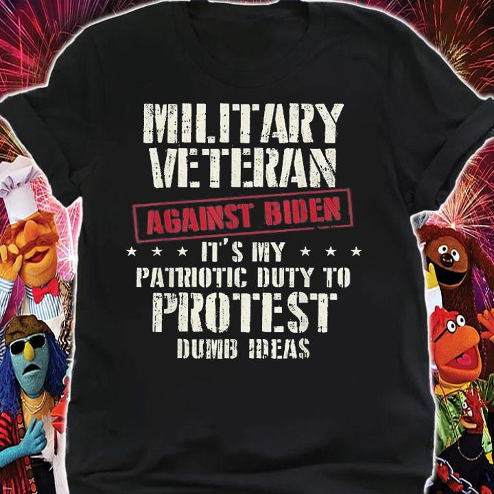 Military Veterans Anti Biden Patriotic Cool Republican Gifts T-Shirt shirt