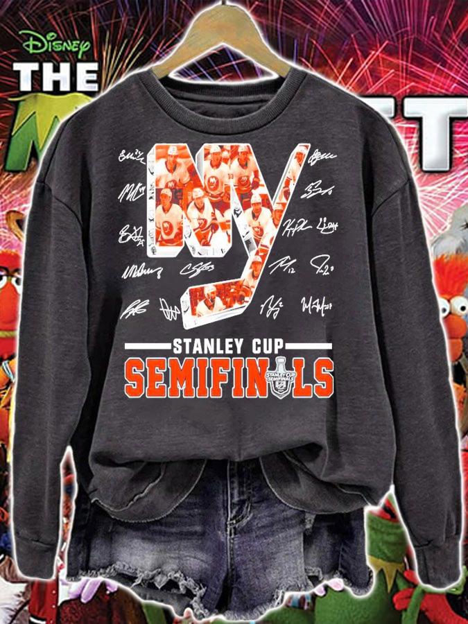New york Islanders Stanley Cup Semifinals signatures shirt