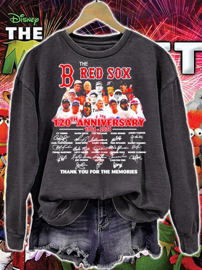 The Boston Red Sox 120th anniversary signature shirt
