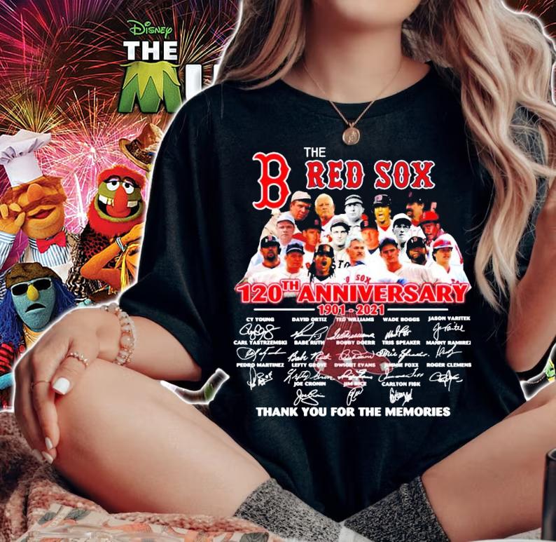 The Boston Red Sox 120th anniversary signature shirt